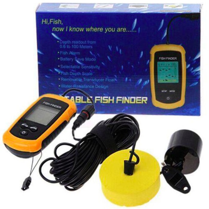 Ехолот портативний Fish Finder до 100м портативний сонар універсальний PZ-37