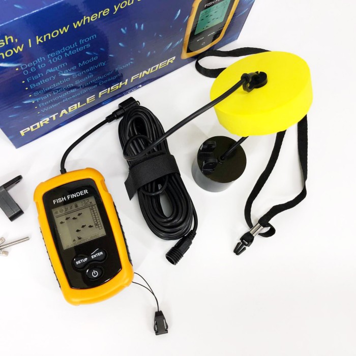 Ехолот портативний Fish Finder до 100м портативний сонар універсальний RS-62