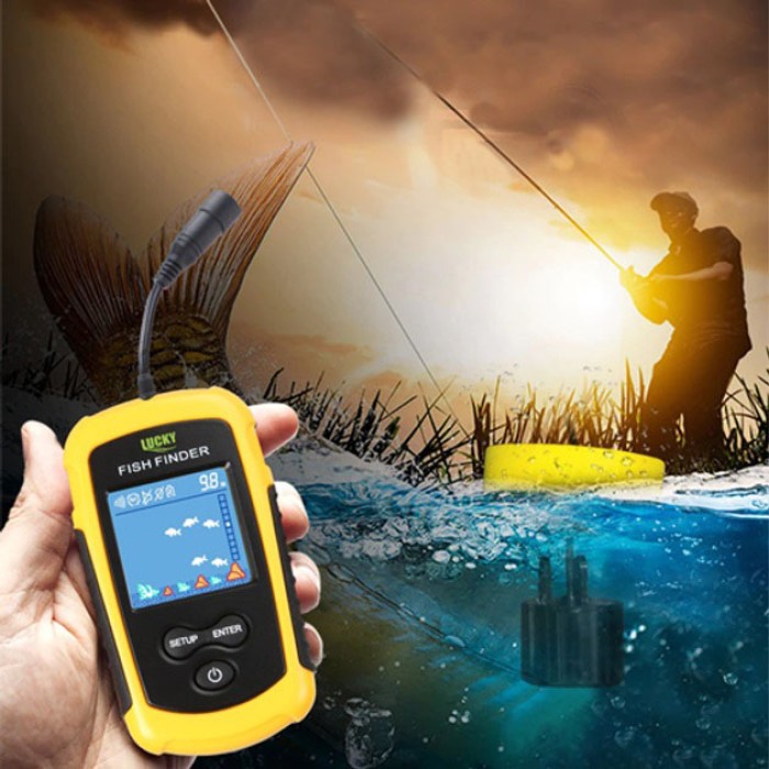 Ехолот портативний Fish Finder до 100м портативний сонар універсальний RS-62