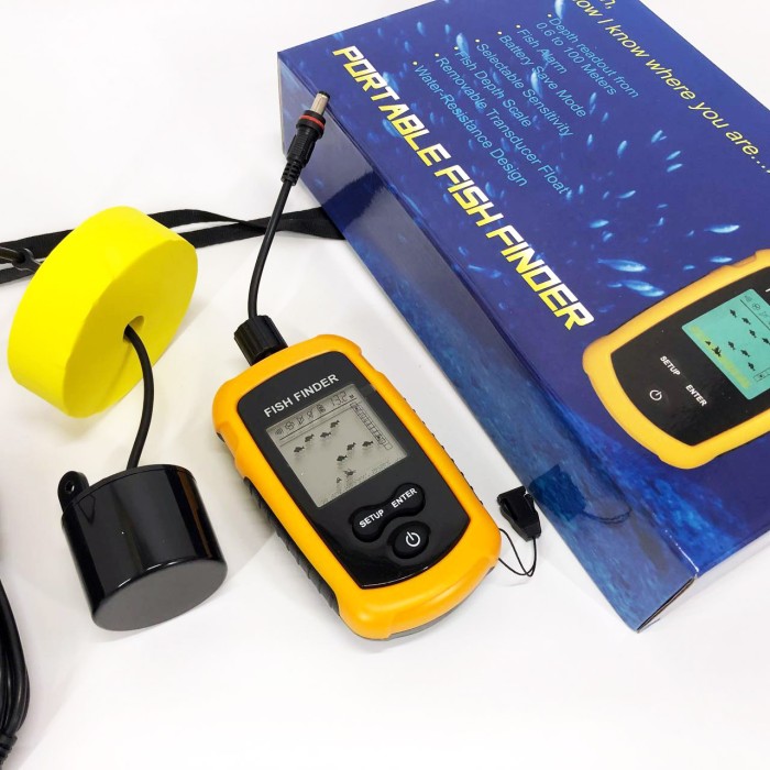 Ехолот портативний Fish Finder до 100м портативний сонар універсальний RS-62