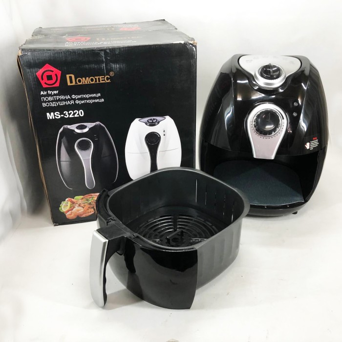 Аерофритниця для смаження без олії Domotec MS-3220 1300 Вт 4,5 л, Фритюрниця без масла SI-560 огріль