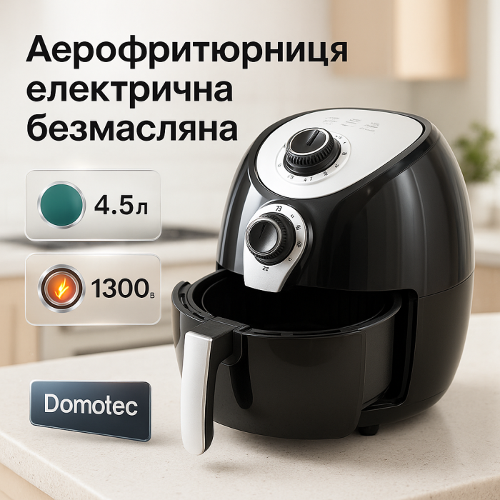 Аерофрітюрниця з функцією швидкого приготування, Фритюрниця гарячим повітрям, Фритюрниця для дому кухні EZ-65