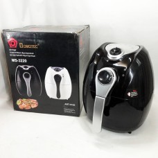 Повітряна безмасляна фритюрниця Domotec MS-3220 1300 Вт 4, 5 л, Фритюрниця для картоплі фрі професійна BA-20