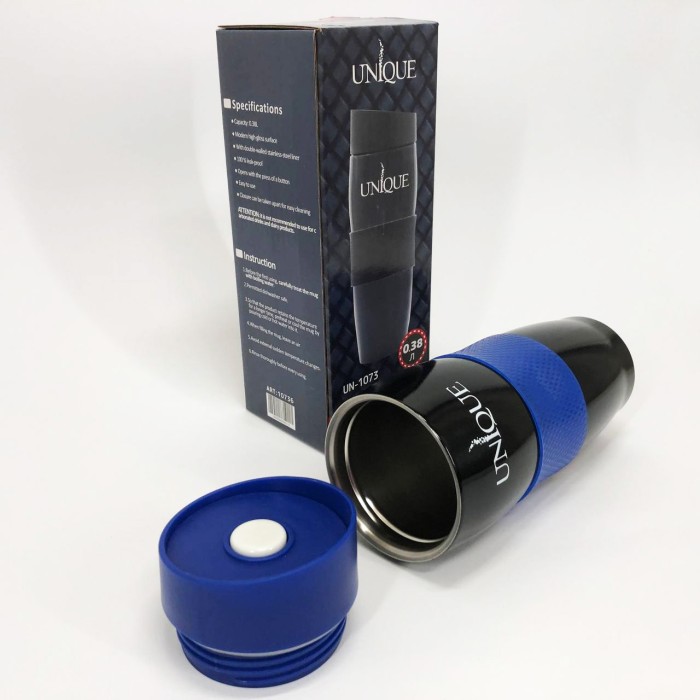 Класичний термос для чаю і кави UNIQUE, Термочашки для гарячих напоїв, Якісний термос маленький TA-40