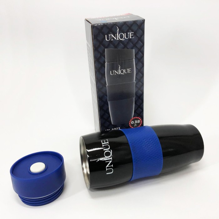 Термочашка на подорожі UNIQUE UN-1073 0.38 л, Довговічний термос з вакуумною ізоляцією OI-83