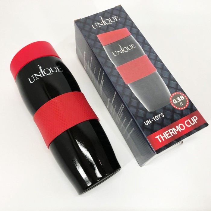 Термос туристичний для напоїв UNIQUE UN-1073 0.38 л, Термос похідний для напоїв подорожей QL-65