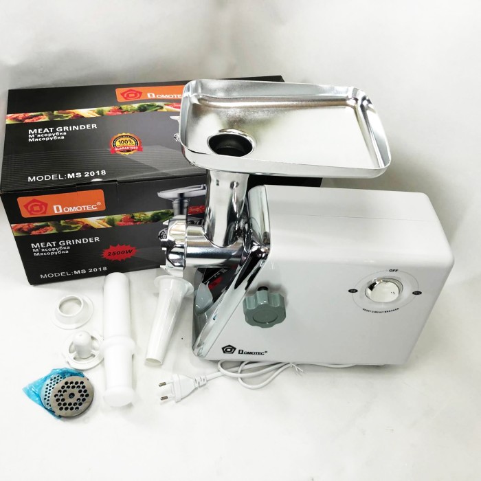 М'ясорубка для овочів і фруктів Domotec MS-2018 2500 Вт М'ясорубка для жилавого 'яса HK-66