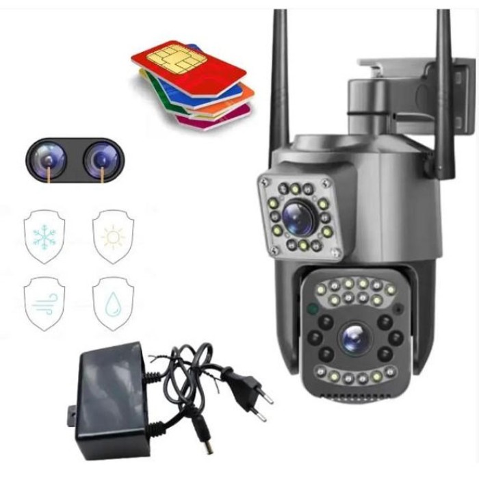 Вулична wifi камера відеоспостереження з віддаленим доступом 4G/Wi-Fi, IP камери відеоспостереження BJ-18