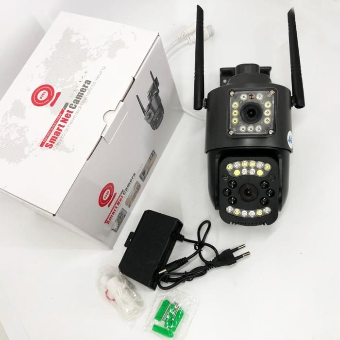 Камера з вбудованим мікрофоном для вуличного відеоспостереження 4G/Wi-Fi SC03 V380pro KH-130 4 Mп