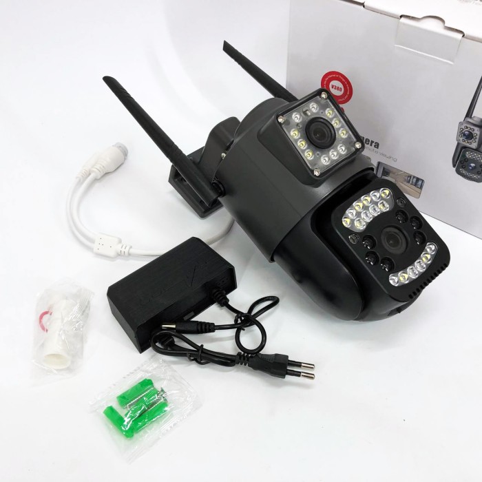 Поворотна вулична камера відеоспостереження 4G/Wi-Fi SC03 V380pro 4 Mп, Міцна камера відеоспостереження ON-98