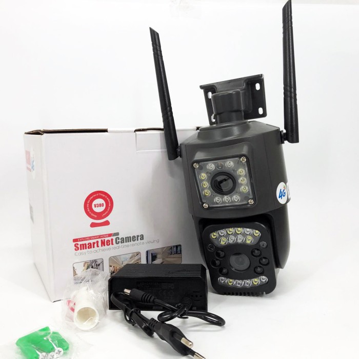 Відеоспостереження зовнішнє 4G/Wi-Fi SC03 V380pro 4 Mп, Wifi камера, Камера спостереження для квартири GB-31