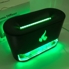 Нічник зволожувач дитячий Docsal Flame 3 в 1, Аромадифузор зволожувач повітря CF-217 з підсвічуванням
