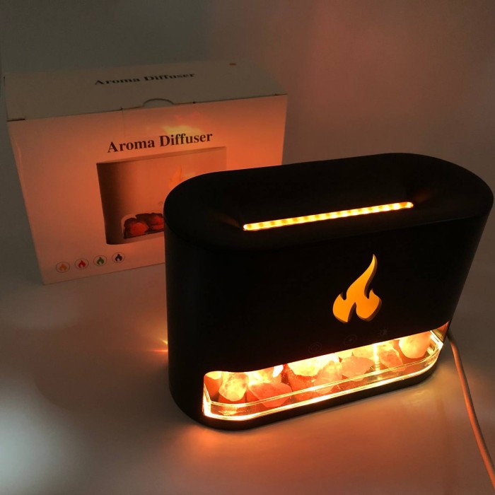 Зволожувач повітря USB Docsal Flame 3 в 1, Зволожувачі повітря humidifier, GS-231 Зволожувач нічник