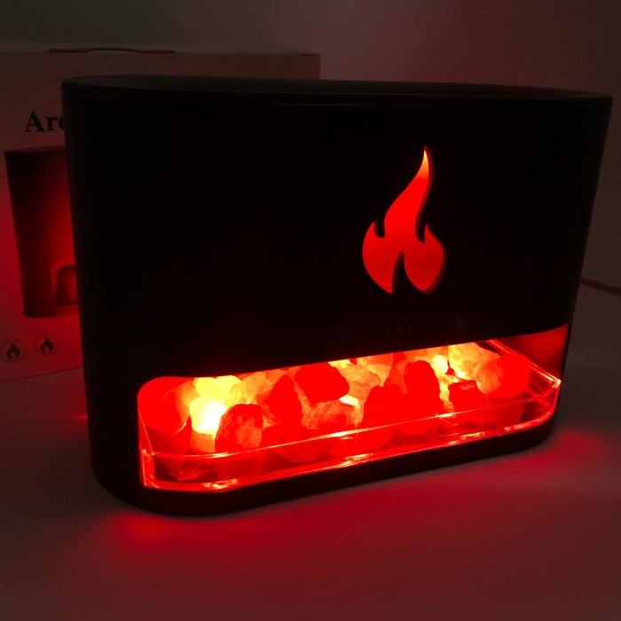 Зволожувач повітря USB Docsal Flame 3 в 1, Зволожувачі повітря humidifier, GS-231 Зволожувач нічник