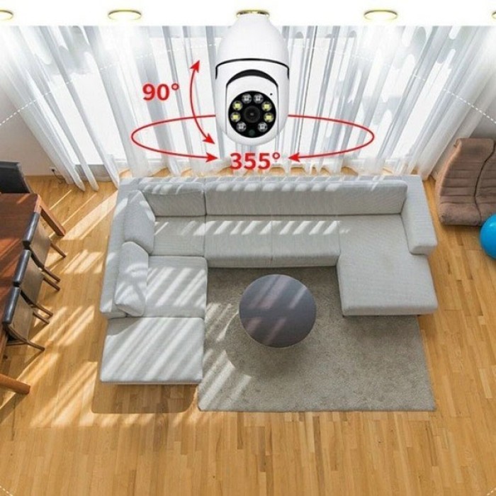 Відеокамери для вулиці та приміщення CAM L1 E27 WIFI IP, Система відеоспостереження WG-801 для вулиці