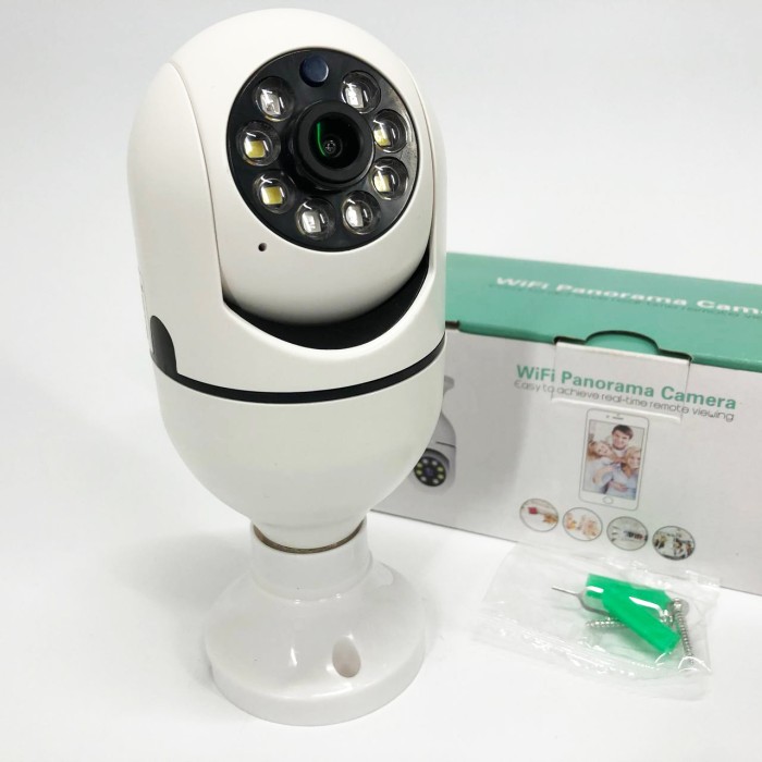 Відеокамери для вулиці та приміщення CAM L1 E27 WIFI IP, Система відеоспостереження WG-801 для вулиці