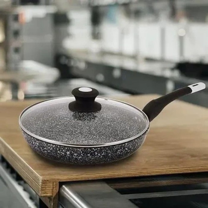 Сковорода універсальна для дому UNIQUE UN-5114 22 см, Сковорода з антипригарним покриттям RC-50