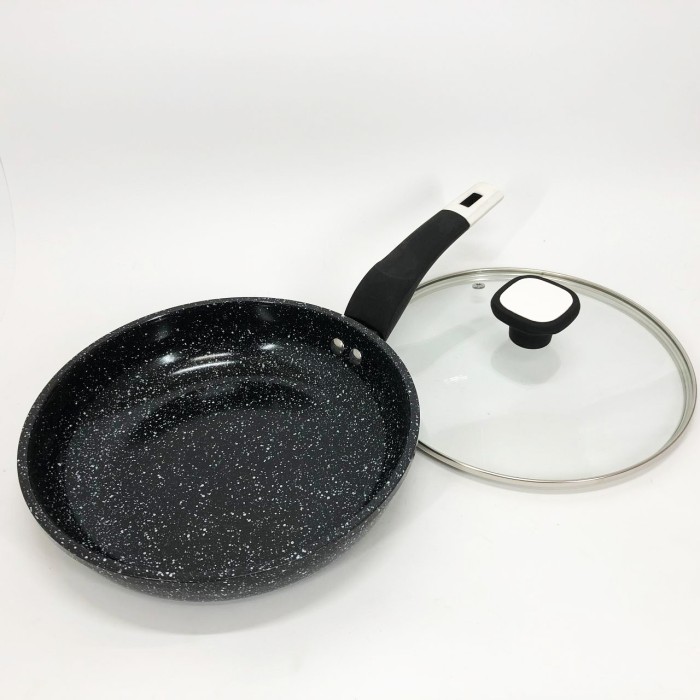 Сковорода універсальна для дому UNIQUE, Сковорода якісна зручна на кухню Лита алюмінієва CY-52