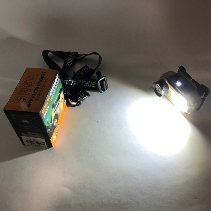 Налобний акумуляторний ліхтар на голову CH-8825-3P35+COB(white+yellow)+RGB, Ліхтар на голову для ЗСУ ZI-11