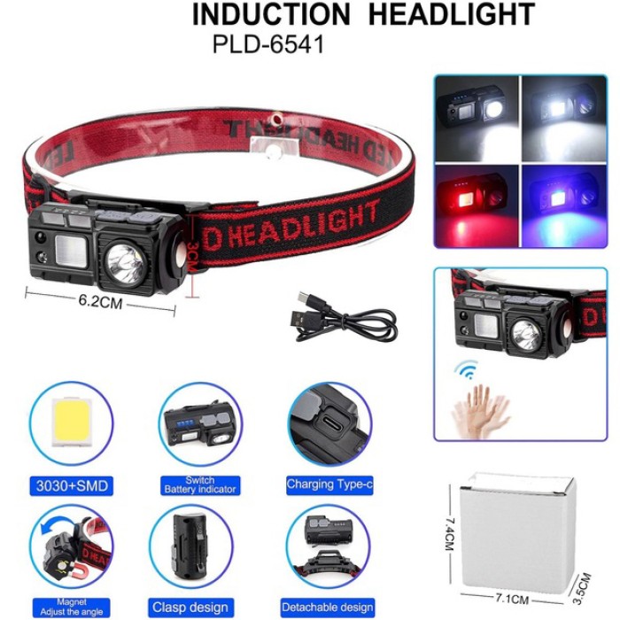 Налобний ліхтар для точних робіт 6541-3030+SMD, Ліхтарик налобний світлодіодний надпотужний LZ-71