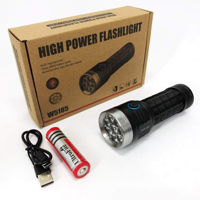 Алюмінієвий ліхтар 18650 PLD, Тактичний ліхтар для армії Ручний з двома режимами роботи OX-72