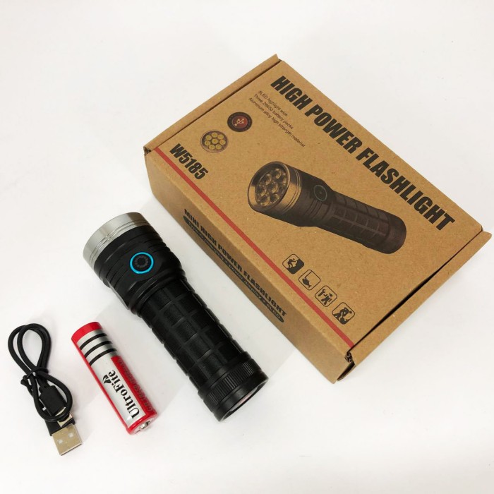 Алюмінієвий ліхтар 18650 PLD, Тактичний ліхтар для армії Ручний з двома режимами роботи OX-72