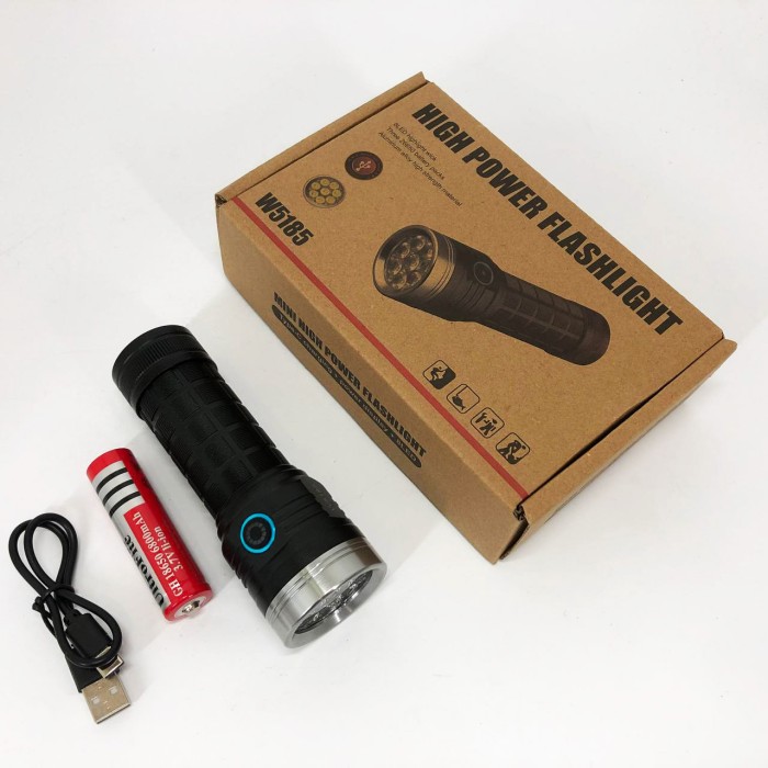 Алюмінієвий ліхтар 18650 PLD, Тактичний ліхтар для армії Ручний з двома режимами роботи OX-72