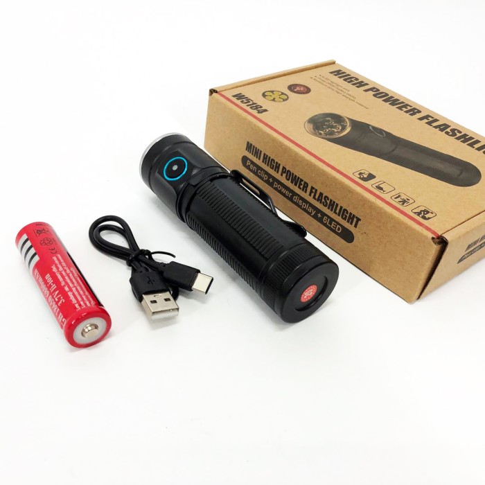 Потужний ручний ліхтар повербанк W5184-6XHP360, Потужний ліхтарик для дому із зарядкою KP-31