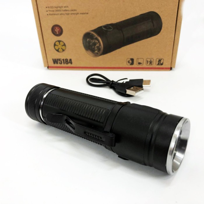 Супер яскравий лід ліхтарик W5184-6XHP360, Потужні ліхтарики, Ліхтар акумуляторний LED ліхтар UN-88