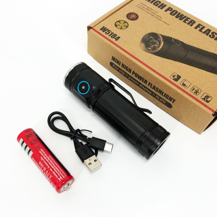 Супер яскравий лід ліхтарик W5184-6XHP360, Потужні ліхтарики, Ліхтар акумуляторний LED ліхтар UN-88