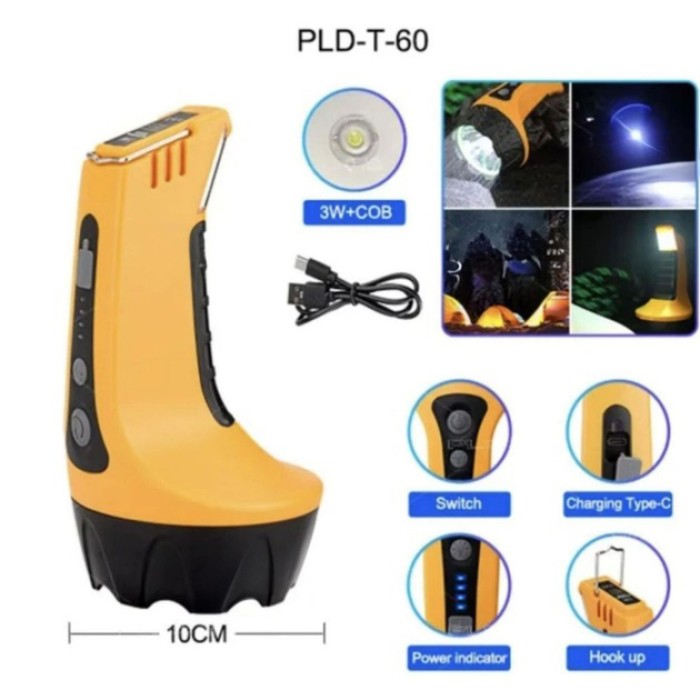 Ліхтар для освітлення на природі T60-3W-COB, Ліхтар для використання на природі, Кемпінговий світильник EZ-83