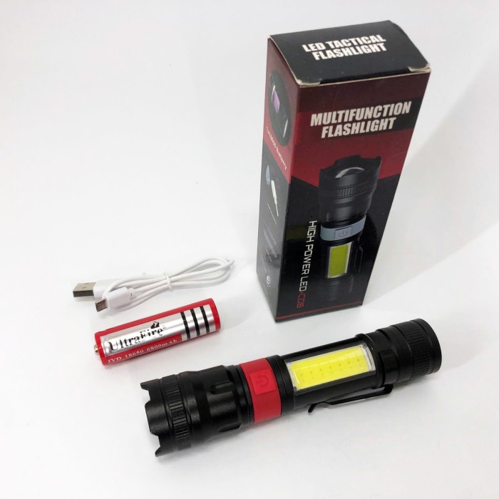 Ліхтар для домашніх потреб PL-826-P70-COB(white+red), переносний OM-746 ліхтар повербанк