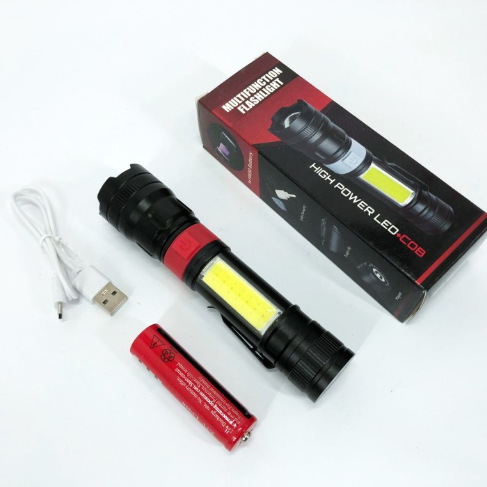 Ліхтар для домашніх потреб PL-826-P70-COB(white+red), переносний OM-746 ліхтар повербанк