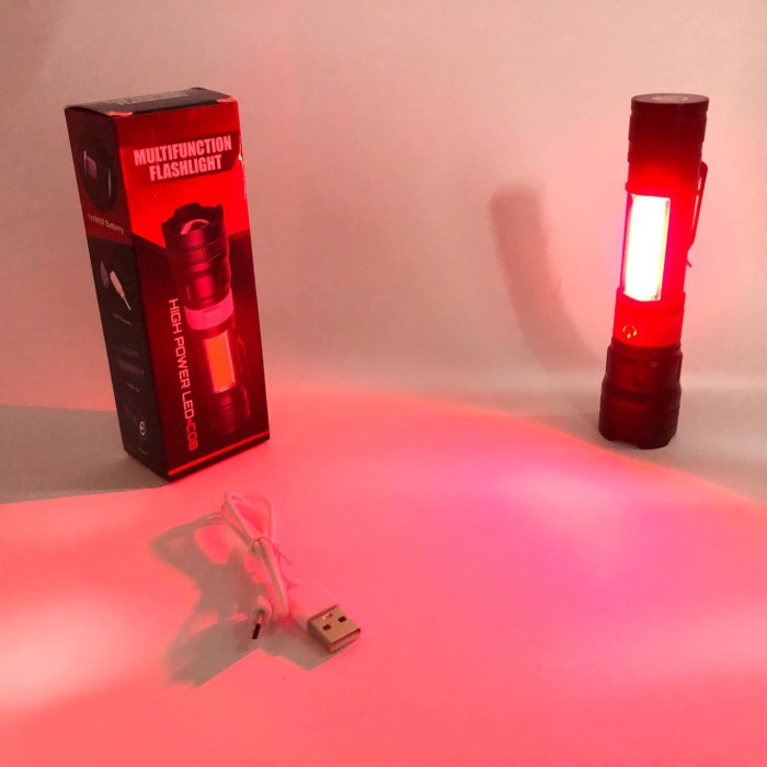 Тактичні ліхтарі з зумом PL-826-P70-COB(white+red), Потужні ручні ліхтарі sofirn, Дуже яскравий ліхтар XO-97