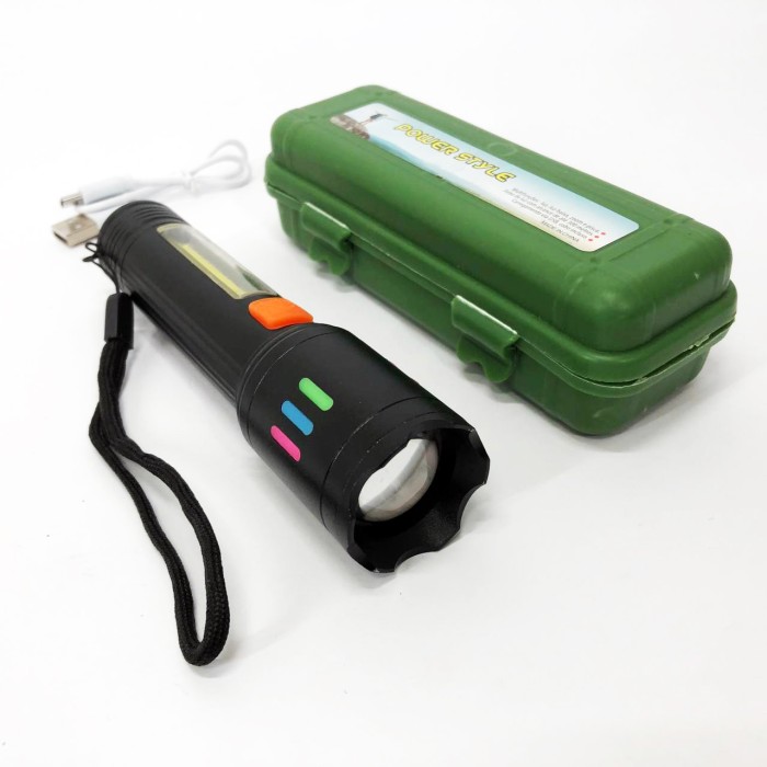 Кишеньковий міні ліхтар GT-505-TG+COB(white+red), Яскравий світлодіодний потужний ліхтар WB-71
