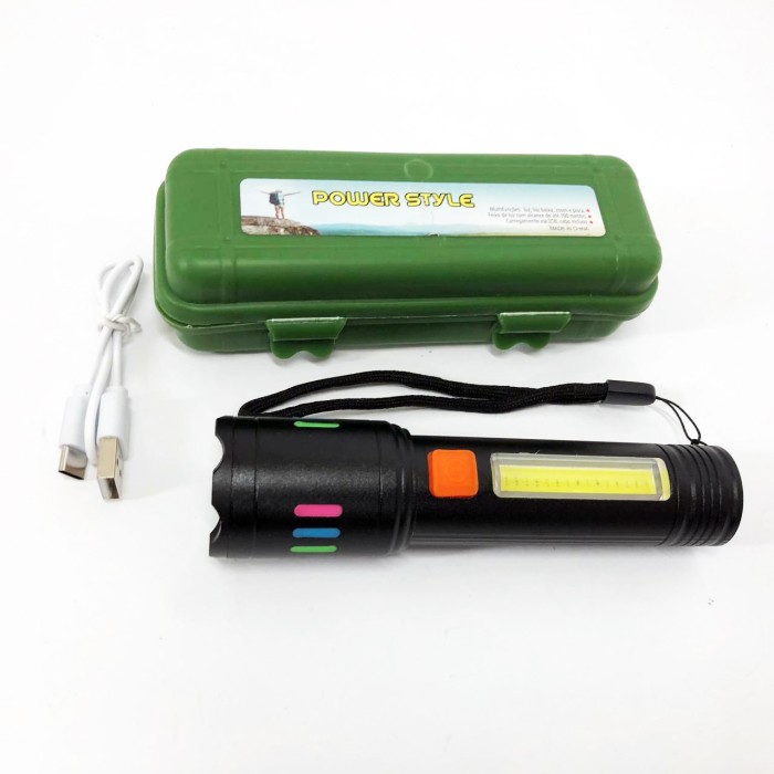 Кишеньковий міні ліхтар GT-505-TG+COB(white+red), Яскравий світлодіодний потужний ліхтар WB-71