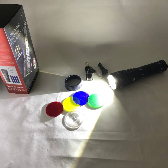 Тактичний ручний ліхтар для зсу AK177, Портативний LED ліхтар на батареї Кишеньковий тактичний LO-39