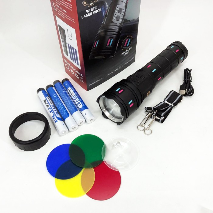 Тактичний ручний ліхтар для зсу AK177, Портативний LED ліхтар на батареї Кишеньковий тактичний LO-39