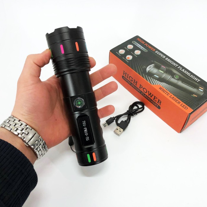 Кращий тактичний ліхтар 701-PM10-TG, Ліхтар протиударний водонепроникний Надпотужний лід IM-12