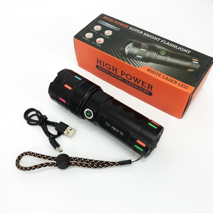 Ручний ліхтар з високою яскравістю 701-PM10-TG, Тактичні ліхтарі акумуляторні, Ліхтар ручний батарейний VR-80