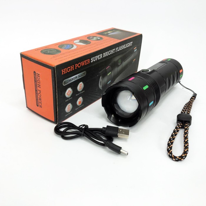 Ручний ліхтар з високою яскравістю 701-PM10-TG, Тактичні ліхтарі акумуляторні, Ліхтар ручний батарейний VR-80