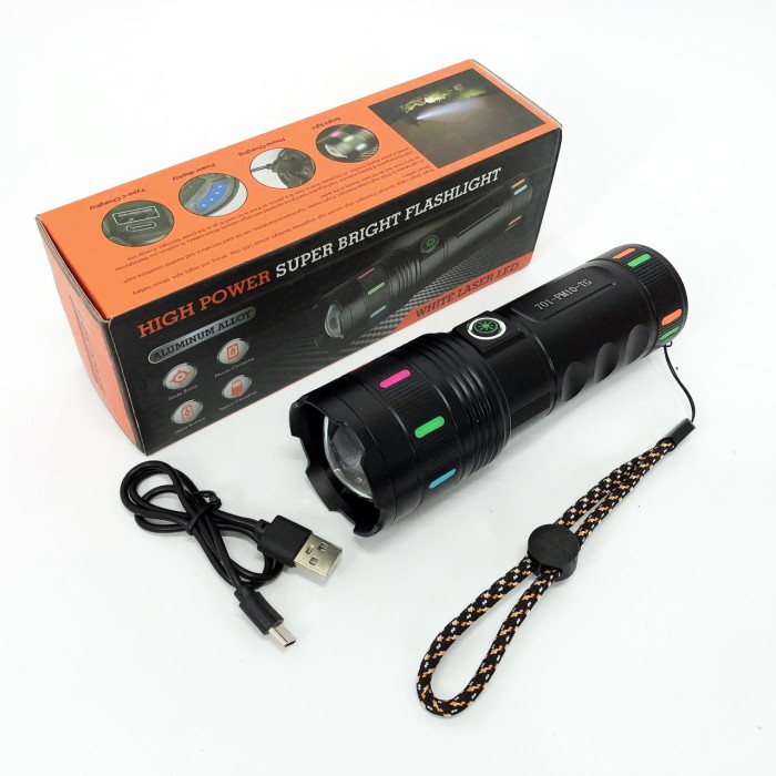 Ручний ліхтар з високою яскравістю 701-PM10-TG, Тактичні ліхтарі акумуляторні, Ліхтар ручний батарейний VR-80