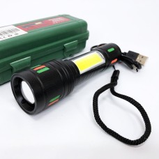 Армійський ліхтарик тактичний 623-TG+COB, Ручний ліхтарик led, Потужний QA-592 юсб ліхтар