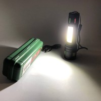 Невеликий ручний ліхтар 623-TG+COB, Потужні ліхтарики, Військовий армійський ліхтар нашоломний GD-66