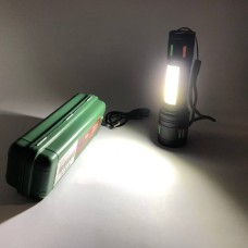 Невеликий ручний ліхтар 623-TG+COB, Потужні ліхтарики, Військовий армійський ліхтар нашоломний GD-66