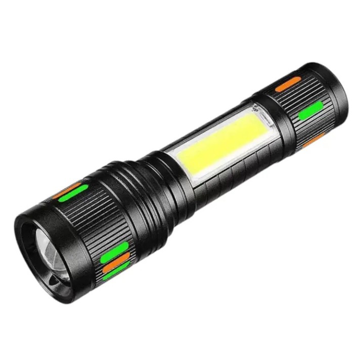 Невеликий ручний ліхтар 623-TG+COB, Потужні ліхтарики, Військовий армійський ліхтар нашоломний GD-66