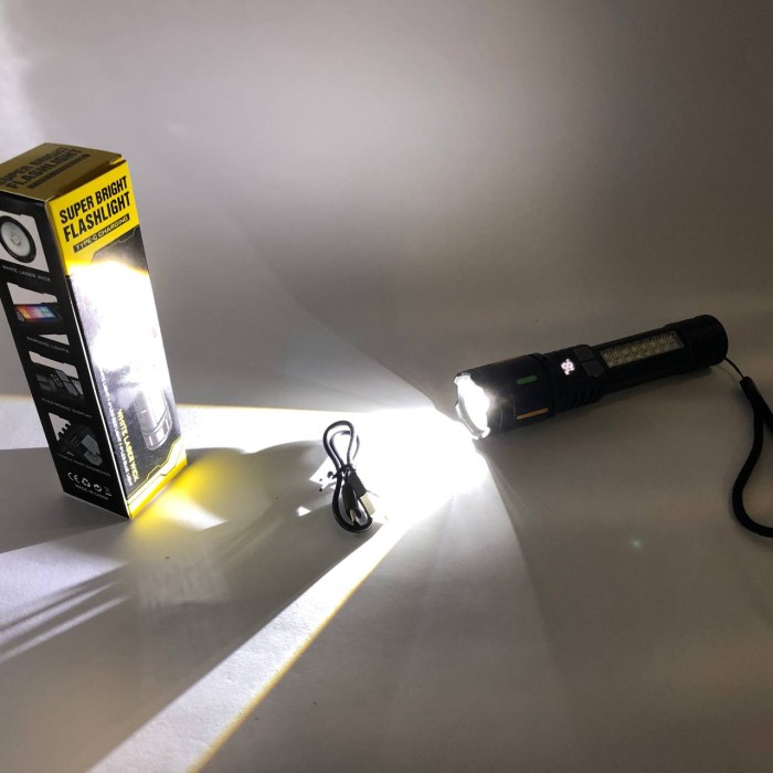 Ліхтар для екстрених ситуацій 530-2-TG+COB(white+red+blue), Сильний ліхтарик, Надпотужний ліхтарик SE-42