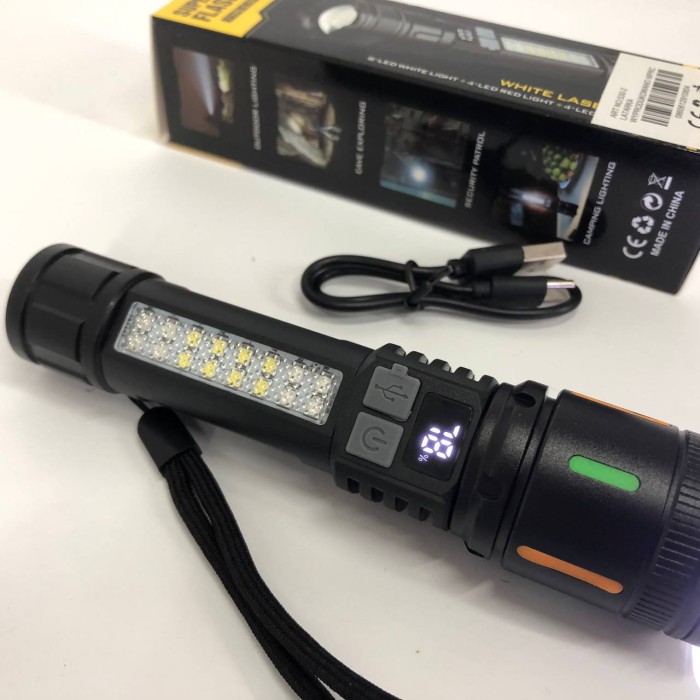 Надпотужний ліхтар лед, Ліхтарик поліція, Тактичні ліхтарі, Лед ліхтар ручний Алюмінієвий 18650 MV-69