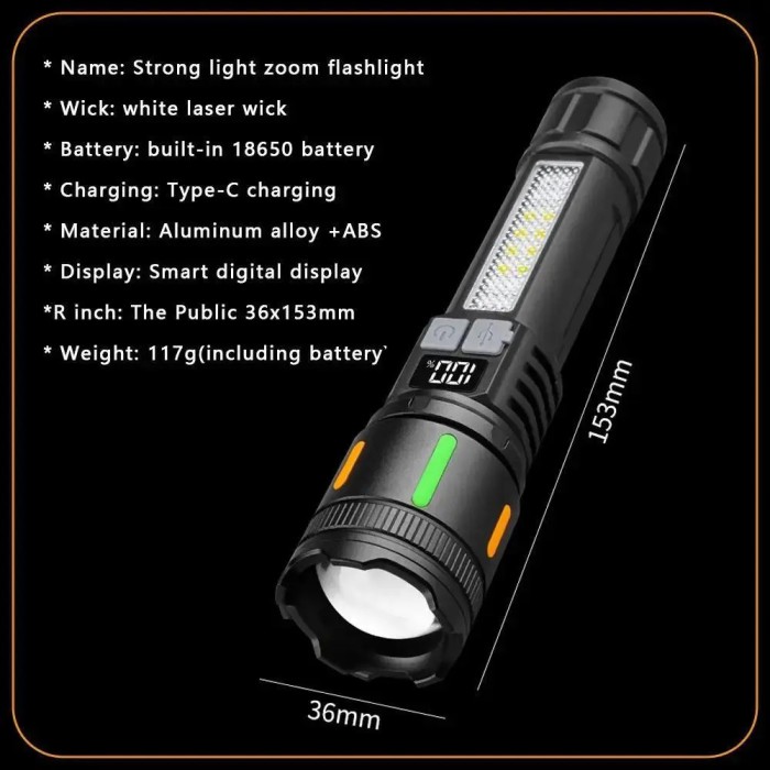 Надпотужний ліхтар лед, Ліхтарик поліція, Тактичні ліхтарі, Лед ліхтар ручний Алюмінієвий 18650 MV-69