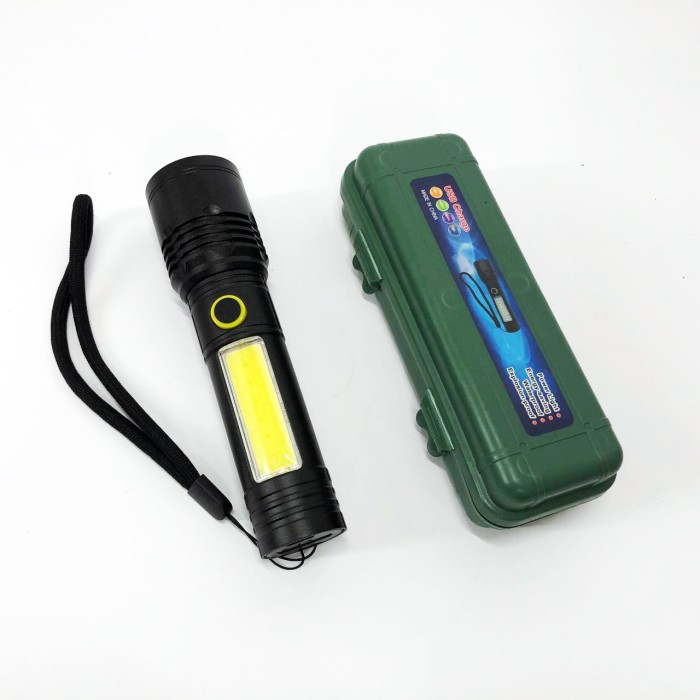 Посилений ручний ліхтарик BN-537-TG+COB (White+red), Ліхтар водозахищений, Ліхтар ручний батарейний DO-43